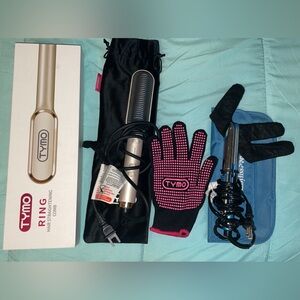 TYMO Hair Straightening Brush and Glove Set Travel Size Babyliss Pro